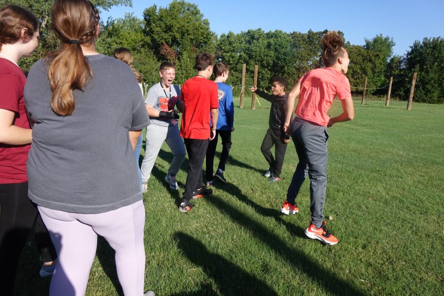 The SWAT 2nd hour SFA class goes out on the challenge course on Tuesday, September 6th. The class tried overcome the obstacle of balancing the log by weight. 8th grade Swat student Cole spitler said “Let’s go!” after the class finally completed the obstacle.