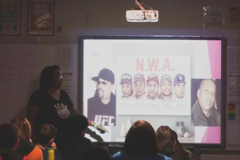 On Friday, February 24th, Mrs Terrell gives a presentation over Black History Month in the Champions pod.