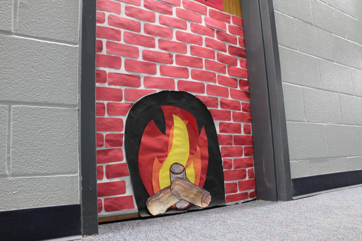 Starting November 29th, Stuco puts up decorations, specifically fireplaces,  for the holidays ,to lighten up the hallways. StuCo sponsor, Mrs. Speagle said, “I like to make the building a little bit festive for the holidays, because it raises everyones spirits!’’
