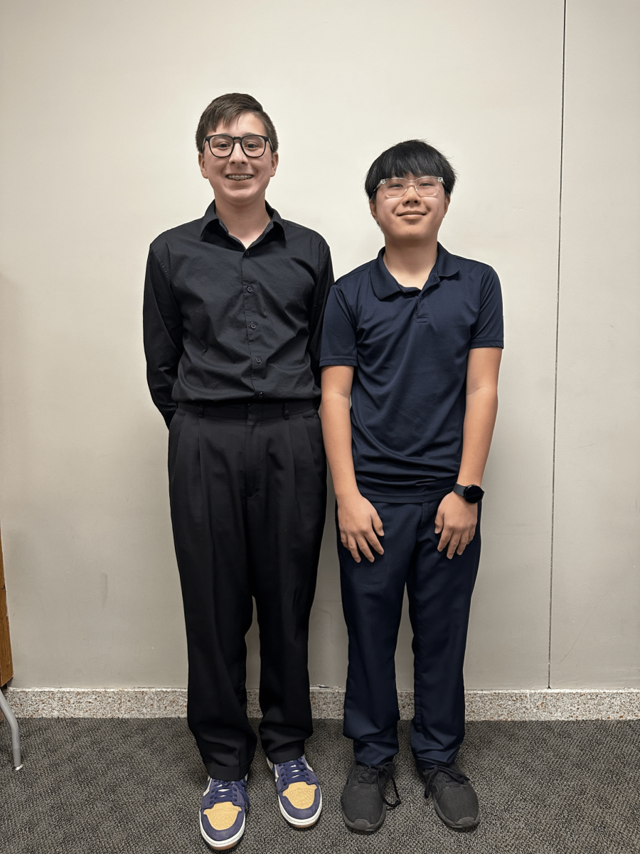Thomas Appuhn and Brandon Jeon, 8th graders, took 2nd Place at District History Day with their group documentary, “Turning America Toward War: The Zimmermann Telegram.”