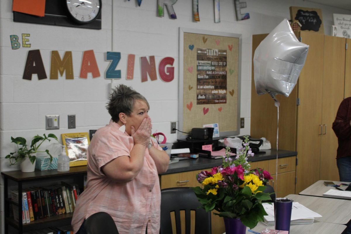 On April 11th, Mrs. Taylor was awarded with Secondary Distinguished Staff for the first time.