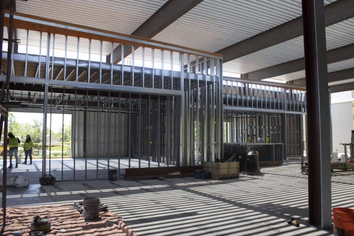 This will be the new journalism room. Mr. Chesmore, upcoming assistant principal at Washburn Rural North Middle School, is very excited about switching to the new middle school. He believes it is a once in a lifetime opportunity, but it is bittersweet to leave all the teachers he has worked with.